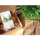 Lógós avokádó fülbevaló