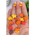 Candy Corn kukorica cukorka fülbevaló