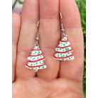 Cukormázas karácsonyfa torta fülbevaló