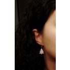 Cukormázas karácsonyfa torta fülbevaló