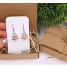 Cukormázas karácsonyfa torta fülbevaló