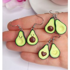 Cuki avokádó fülbevaló