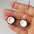 Lógós kókusz fülbevaló