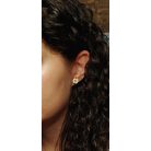 Piros alma fülbevaló