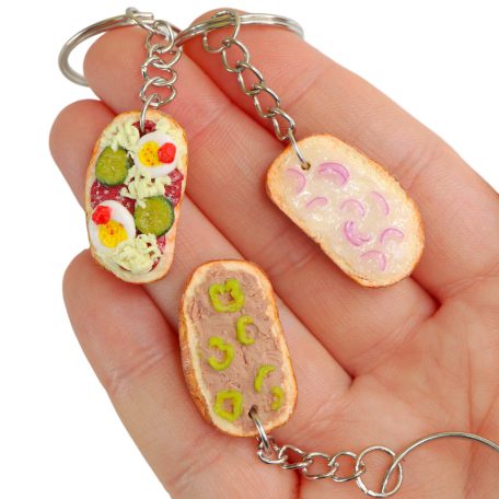 Májkrémes kenyér erős paprikával kulcstartó