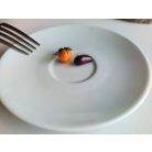 Barack és padlizsán fülbevaló