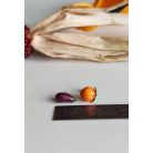 Barack és padlizsán fülbevaló