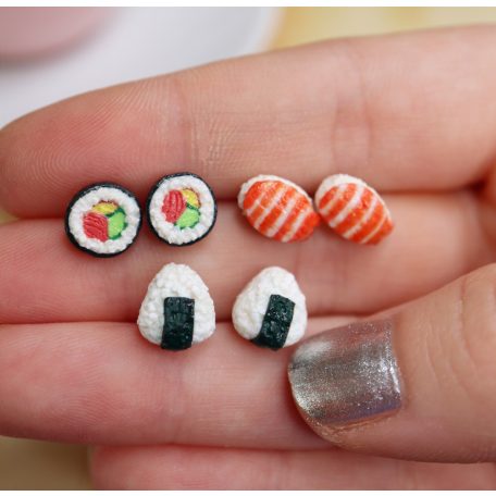 Sushi fülbevaló szett