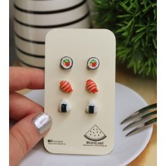 Sushi fülbevaló szett