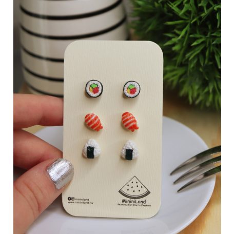 Sushi fülbevaló szett
