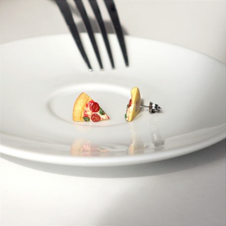 Pizza szelet fülbevaló