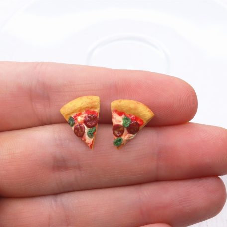Pizza szelet fülbevaló