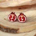 Gránátalma fülbevaló