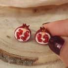 Gránátalma fülbevaló