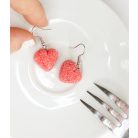 Lógós gumicukor szív fülbevaló