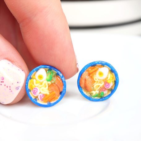 Ramen leves fülbevaló