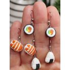 Lógós Sushi fülbevalók