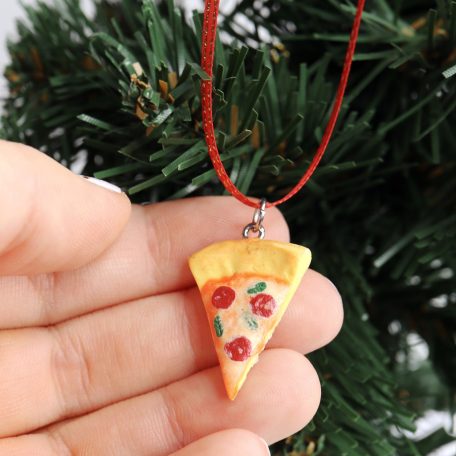 Pizza karácsonyfadísz