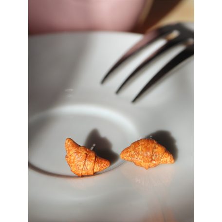 Croissant fülbevaló