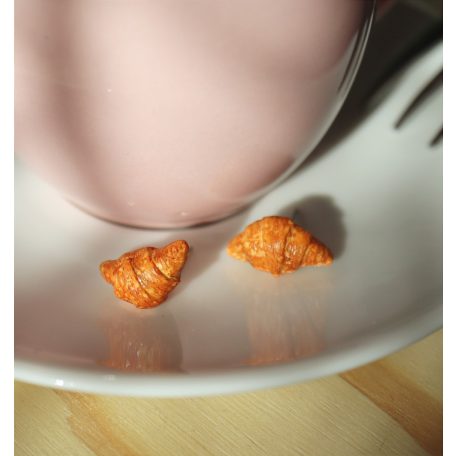 Croissant fülbevaló