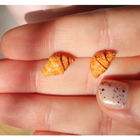 Croissant fülbevaló