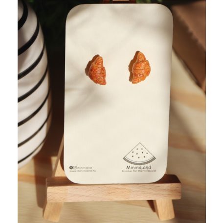 Croissant fülbevaló