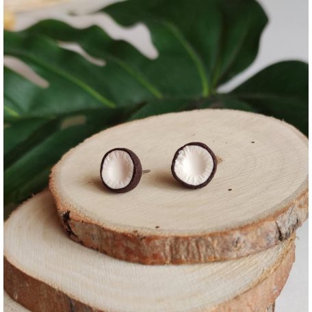 Bedugós kókusz fülbevaló