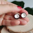 Bedugós kókusz fülbevaló