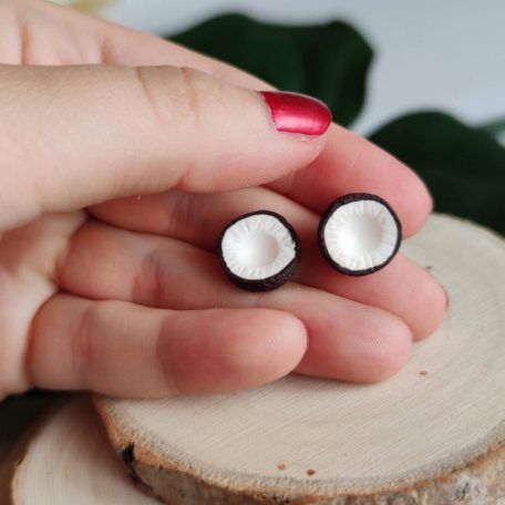 Bedugós kókusz fülbevaló