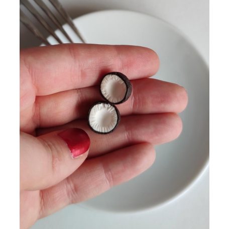 Bedugós kókusz fülbevaló