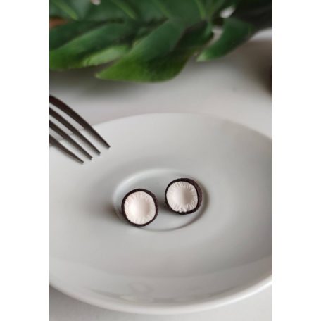 Bedugós kókusz fülbevaló