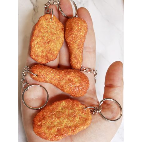 Rántott hús kulcstartó