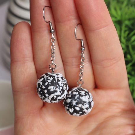 Kókuszgolyó fülbevaló