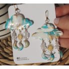 Lógós felhő fülbevaló