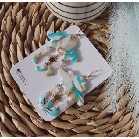 Lógós felhő fülbevaló