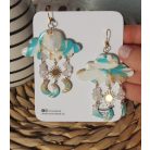 Lógós felhő fülbevaló