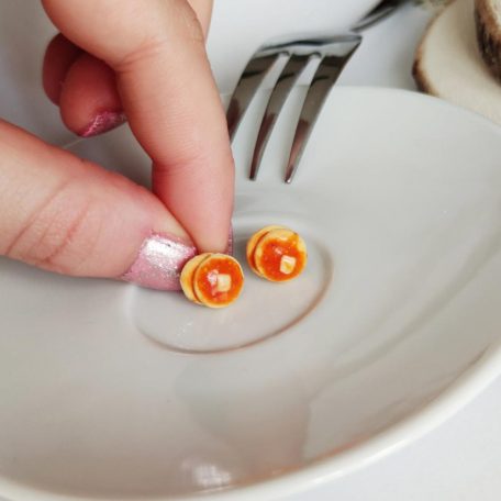 Amerikai palacsinta fülbevaló