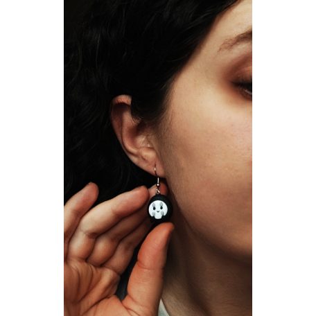 No face dangle earrings