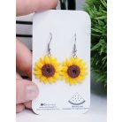 Lógós napraforgó fülbevaló