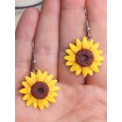 Lógós napraforgó fülbevaló