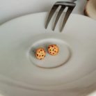 Amerikai csokis keksz fülbevaló