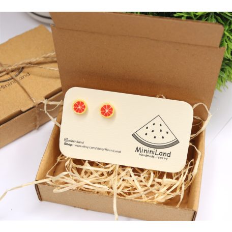 Citrom, narancs, grépfrút fülbevalók