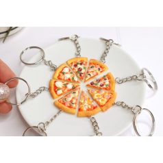 Pizza kulcstartó