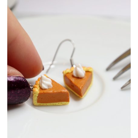 Sütőtökös pite fülbevaló