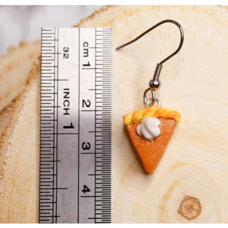 Sütőtökös pite fülbevaló