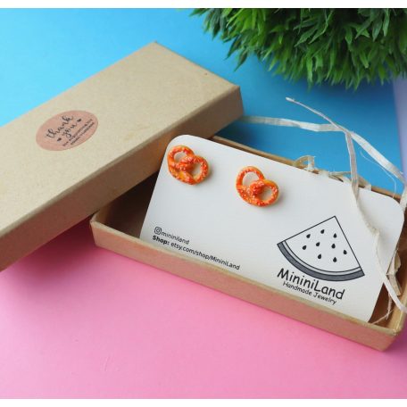 Sós perec fülbevaló