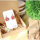 Lógós gránátalma fülbevaló