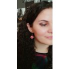 Lógós gránátalma fülbevaló