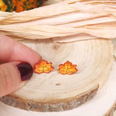 Platánlevél fülbevaló