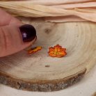 Platánlevél fülbevaló